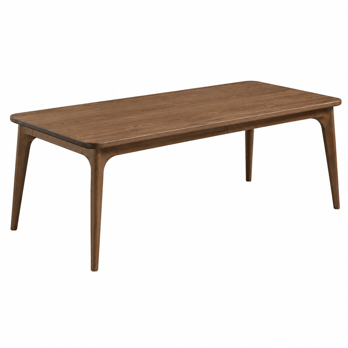 Mesa de comedor rectangular de madera de nogal